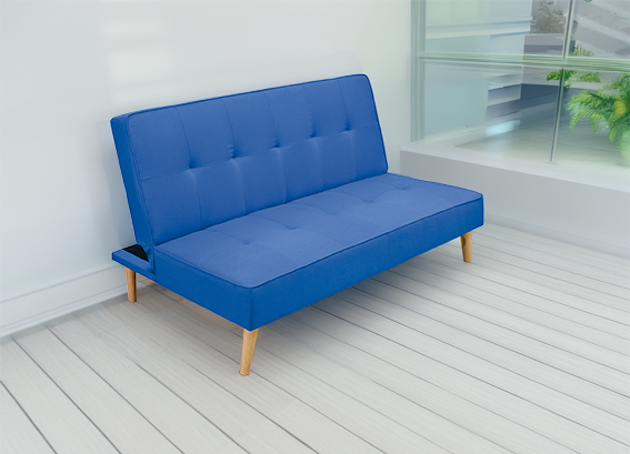 Urban_azul_lado Sofá Cama clic-clac Urban tap. Azul Oscuro