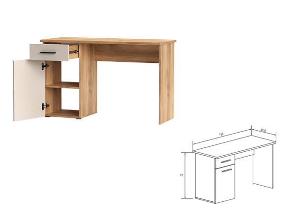 Escritorio Estudio 1 Cajon 1 Puerta