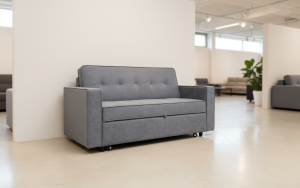 fondo producto Sofá Cama 3 plazas Lyon tap. Gris