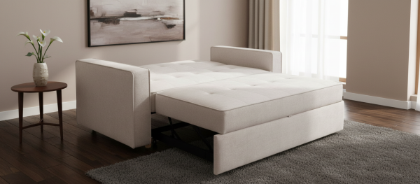 Sofá Cama 3 plazas Lyon tap. Beig
