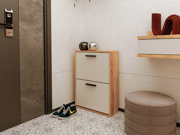 Mueble Zapatero 2 y 3 puertas Mauvella-Beig