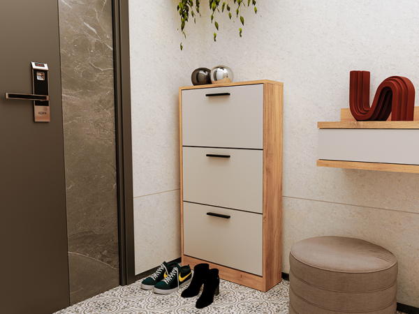 Mueble Zapatero 2 y 3 puertas Mauvella-Beig