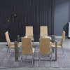 Conjunto Mesa Hugo Cambria + 6 Sillas Emma Beig