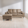Siena_Piedra Sofá Chaise Longue Siena con Pouf Independiente tap. color Cemento
