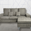 Siena_color_cemento Sofá Chaise Longue Siena con Pouf Independiente tap. color Cemento