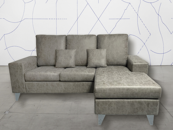 Siena_color_cemento Sofá Chaise Longue Siena con Pouf Independiente tap. color Cemento