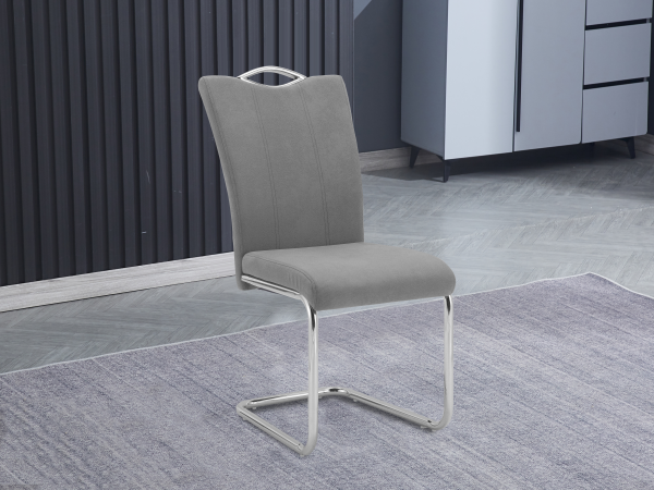 Juego de 4 Sillas Enzo Tap. Beige/Marengo