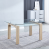 Rio_MESA_cambria copia Conjunto mesa Rio cristal + 4 sillas Lara Beig/gris