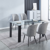 conjunto Conjunto mesa Alma + 4 sillas Alba Beig/gris