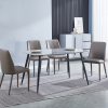 conjunto_tor Conjunto mesa comedor imitación Mármol + 4 sillas tapizadas Latte / Tórtora