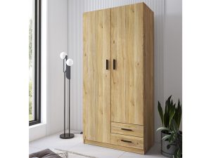 Armario 2 puertas 2 cajones colores mauvella / beig