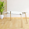 mesa Conjunto Mesa Clara + 4 Sillas Bruno Tap. Marrón
