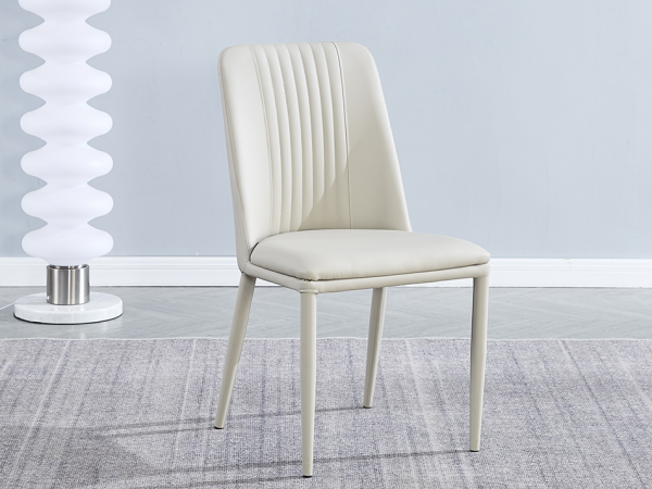 silla_latt Conjunto mesa comedor imitación Mármol + 4 sillas tapizadas Latte / Tórtora