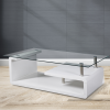 mesa Mesa centro fija Cristal Blanco-Cambria