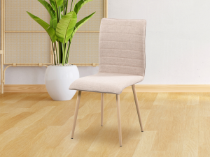 silla Silla Tapizada en tela color Beig mod. Dani